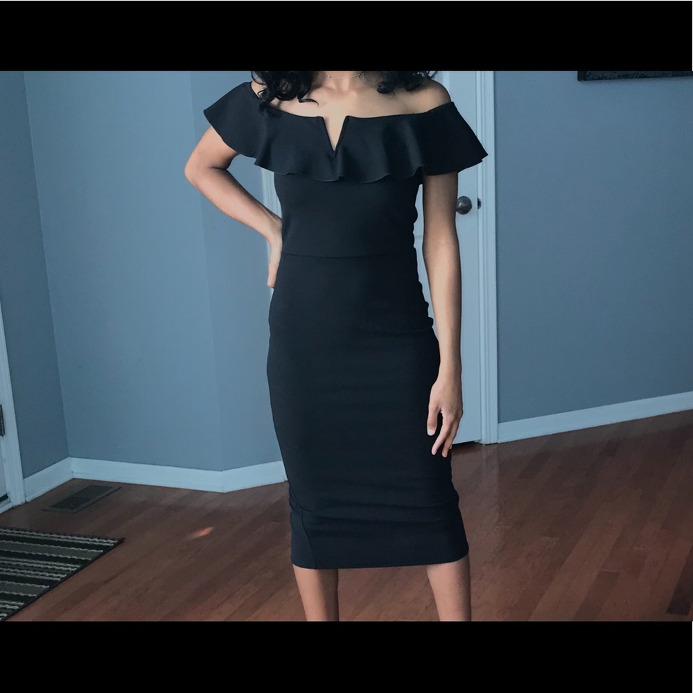 Black Off the shoulder dress